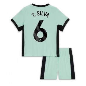 Maillot de foot Chelsea Thiago Silva #6 Troisième enfant 2023-24 Manches Courte (+ pantalon court)